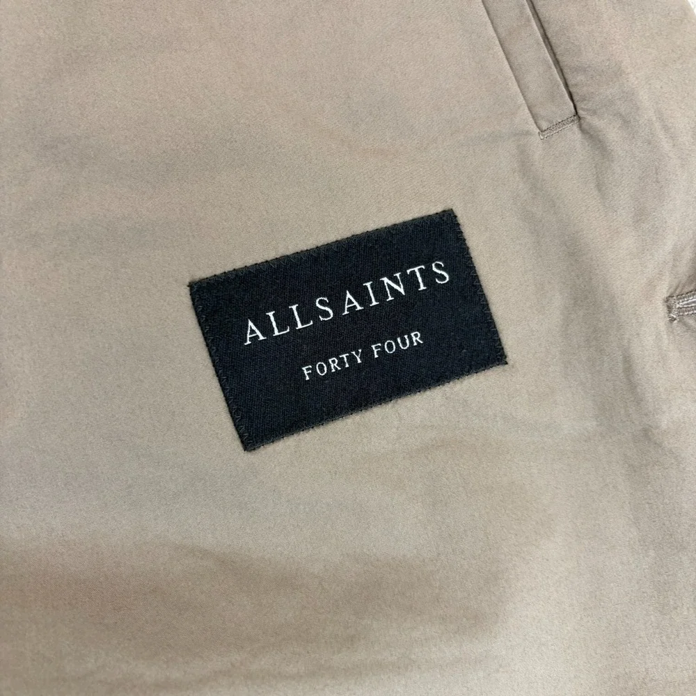 ALL SAINTS Canta Blazer Sports Coat in Brown Men 44 Cotton 2 Button Front NWOT‎
